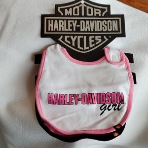 Harley Davidson Baby Bibs New One Size